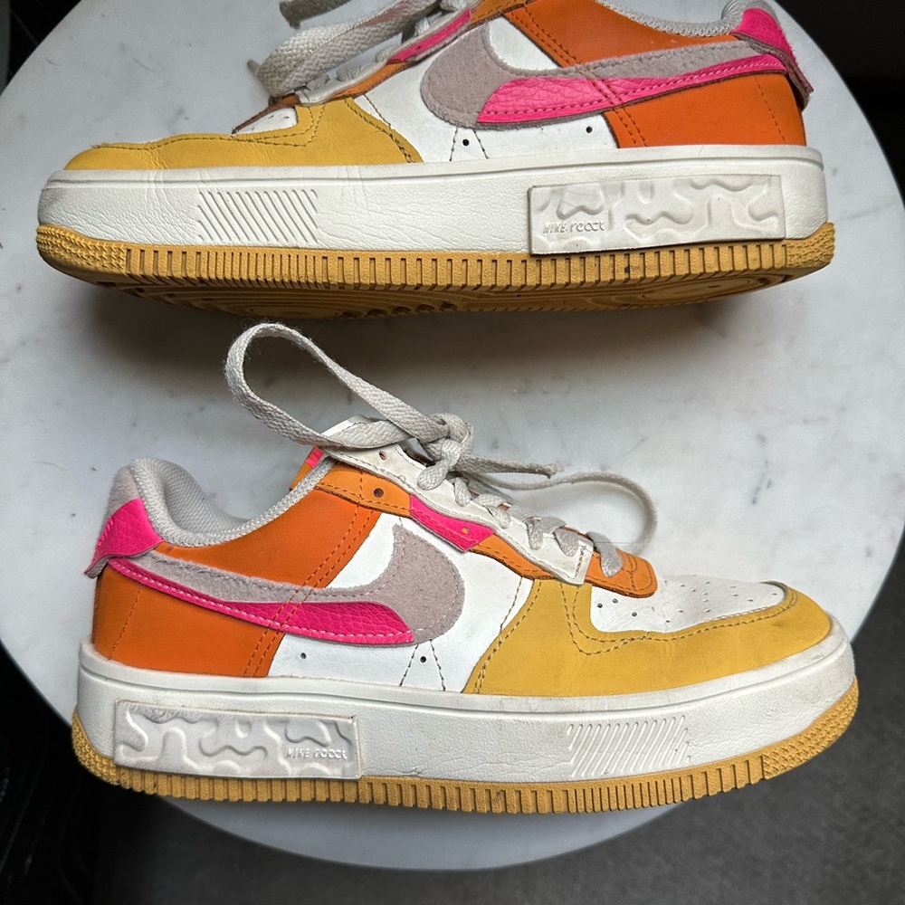 Nike Fontanka Air Force 1 with Pink and Orange Accents